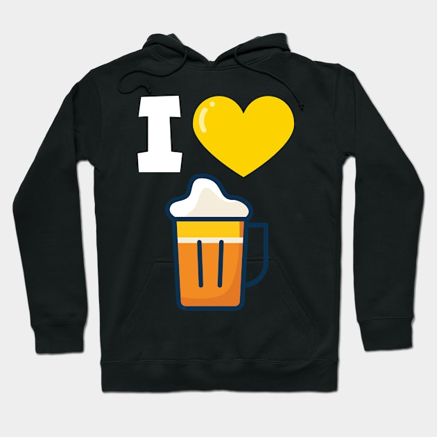 I love beer Hoodie by maxcode